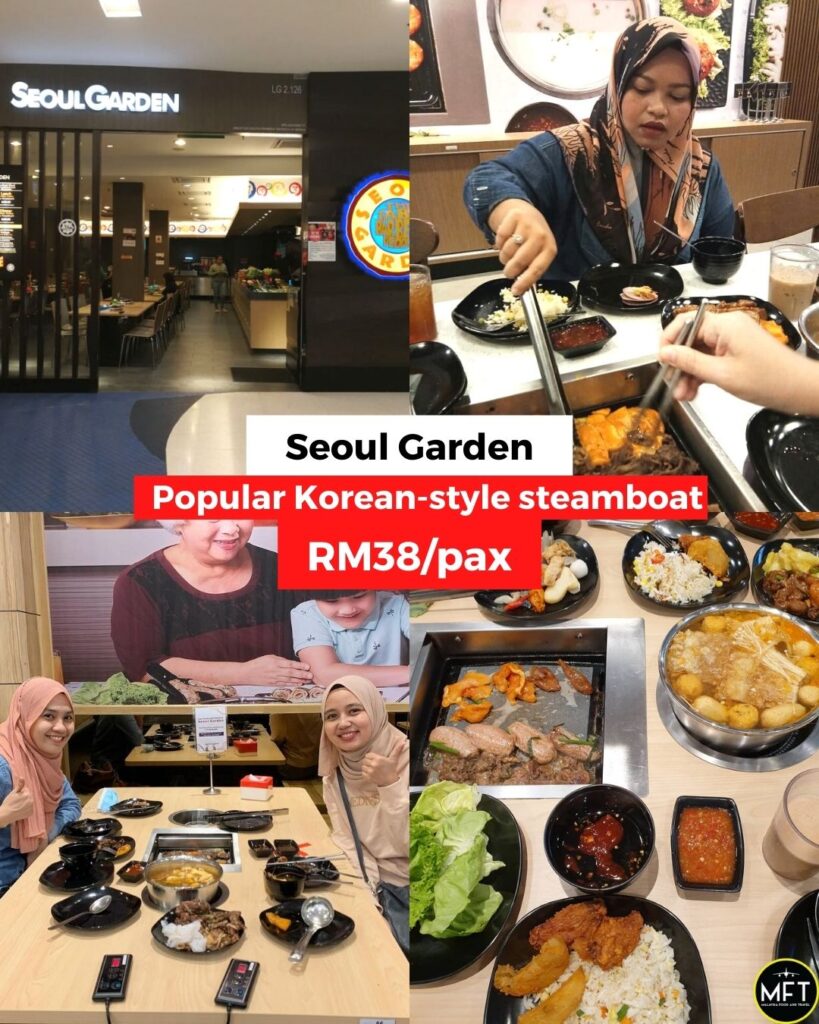 The popular korean-style steamboat is available at RM38 per pax at Seoul Garden!